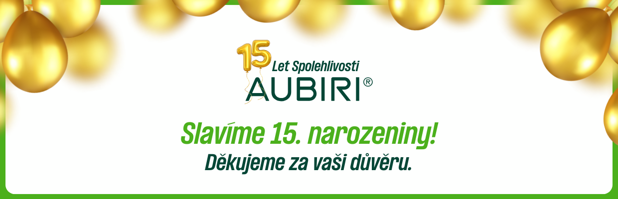 Slavíme15. narozeniny. Děkujeme za vaši důvěru.